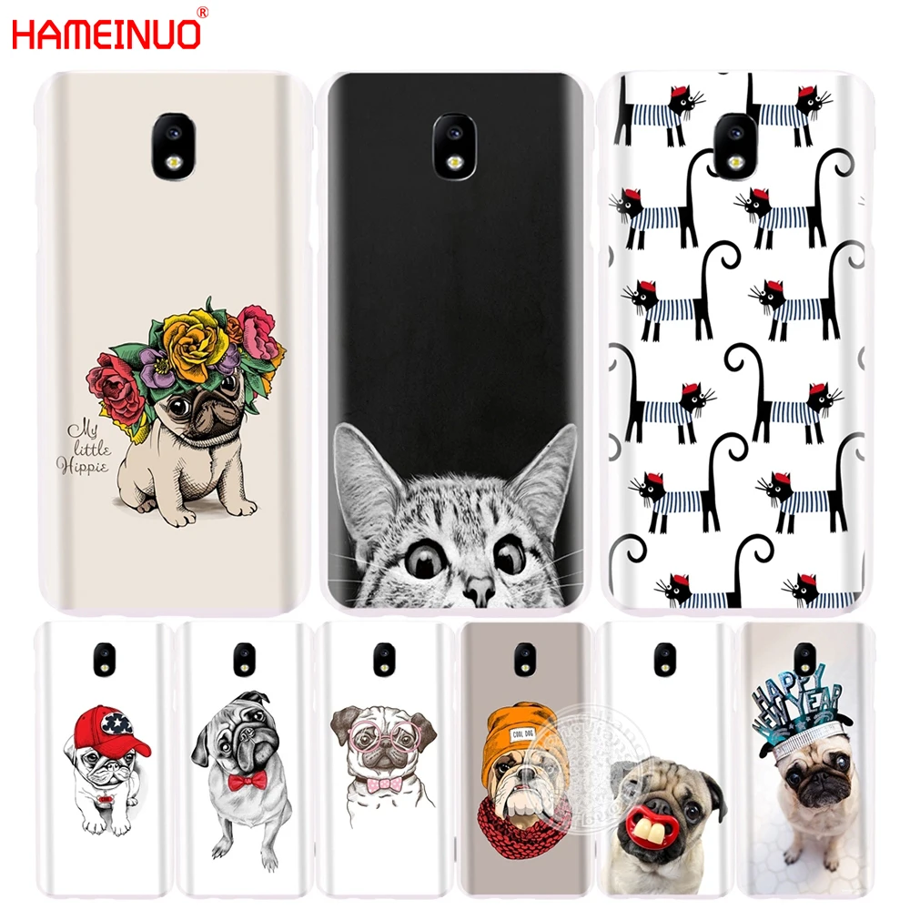 HAMEINUO милый щенок мопса Кролик Кот принцесса мяу чехол для телефона Samsung Galaxy J3 J5 J7
