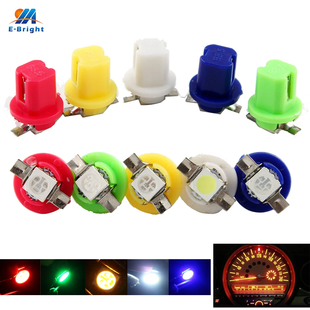 YM E-яркий 100 шт. B 8 5 яркий B8.5 5050 1 светодиодный SMD 12V 24V DC Светодиодный Индикаторы