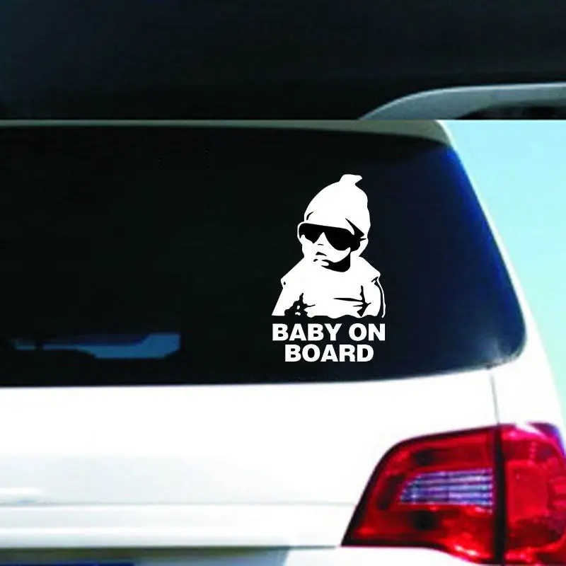 Светоотражающие автомобильные наклейки Baby on Board 15 Х9 см|baby board|decal stickeron board |