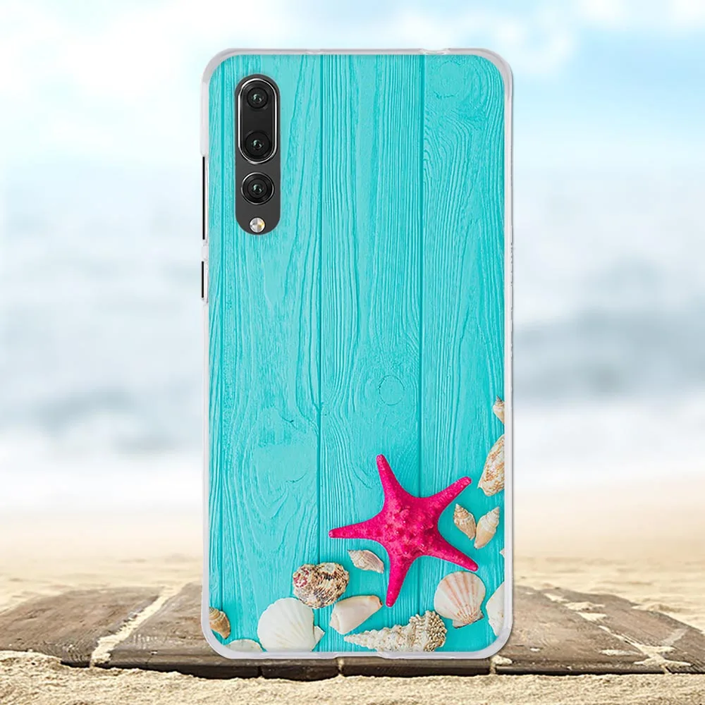 Чехол для Huawei P20 Pro мягкий силиконовый чехол из ТПУ CLT-L09 CLT-L29 пляжный с узором Plus |