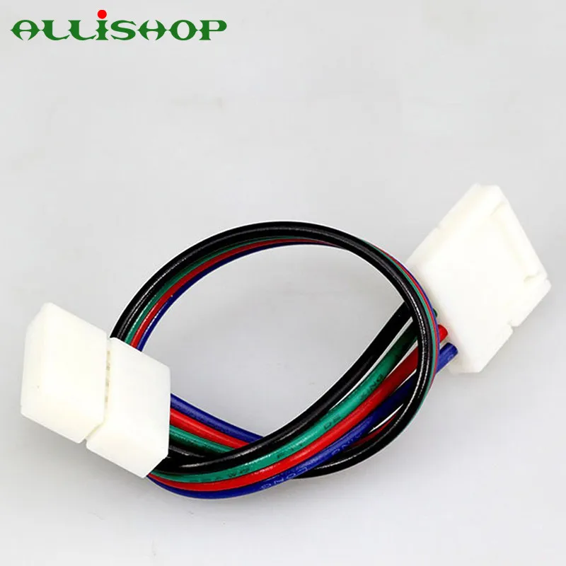 100 шт. Удлинительный кабель для светодиодной ленты 5050 RGB от ALLiSHOP 4 контакта 10 мм|light