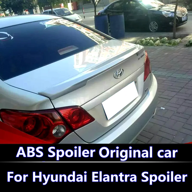 Для Hyundai Elantra 2007-2015 спойлер высокого качества ABS пластик Неокрашенный праймер