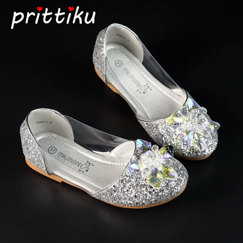Туфли для девочек на плоской подошве с кристаллами и блестками|girls mary jane shoes|kids party