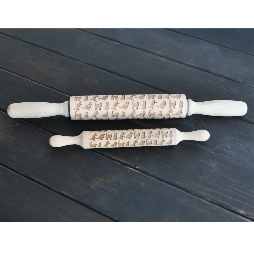 Скалка для тиснения с гравировкой кошек печенья Скалка|cat gear|cat sharpenercat 938f |