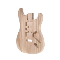 st01 tm unfinished guitar body candlenut wood handcrafted electric guitar body guitar barrel replacement parts