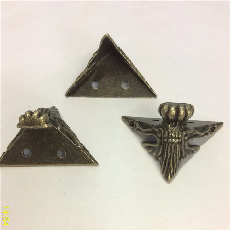 Античная латунь Ювелирная Подарочная коробка деревянный ящик Декоративные