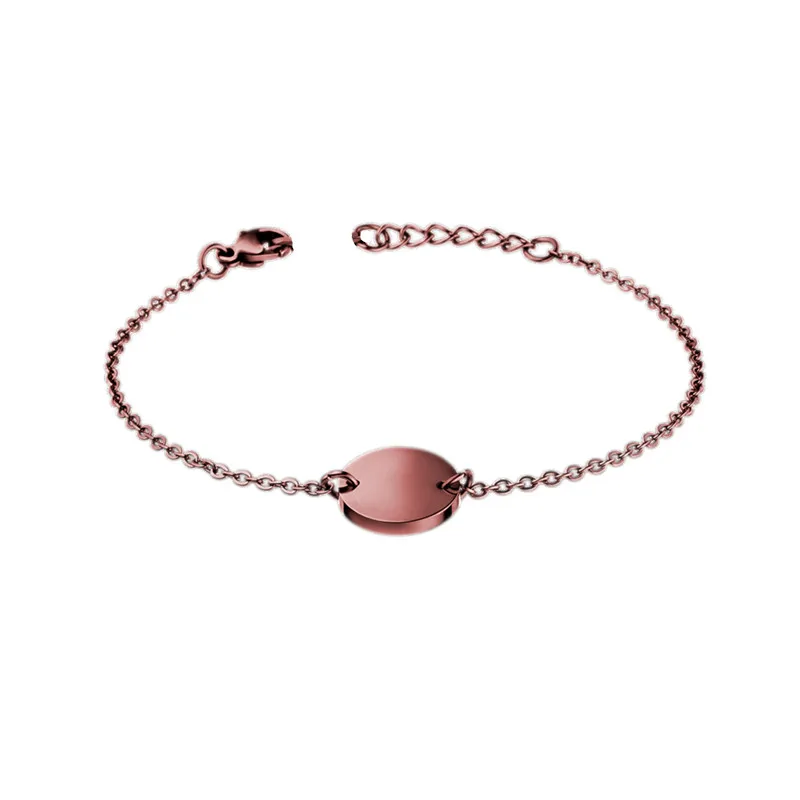 CIRCLE BRACELET Мэвис заяц новые шоколадный кофе Браслет смешанных цепочка с сердечками и круг и круглый и сердце круг карта мира браслет - Metal Color: CIRCLE BRACELET