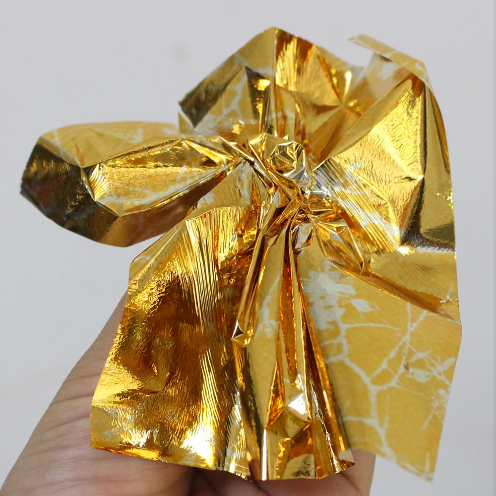 100 шт. Тип 2 красочный золотой лист имитация фольги сплав стены ремесла мебель