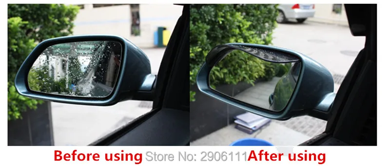 2 шт./лот ПВХ Автомобильное зеркало заднего вида дождевая бровь для Porsche cayenne macan 911