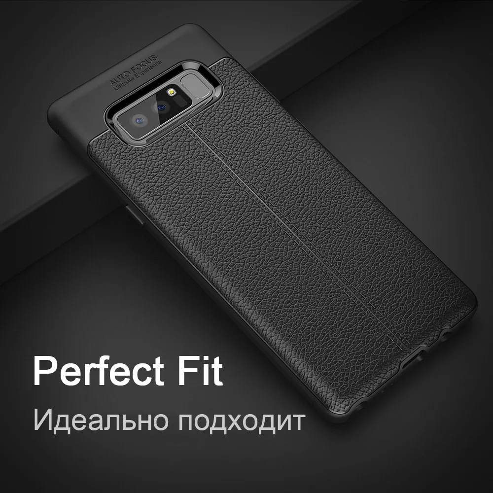 Карбоновый чехол для samsung Galaxy Note 8 9 S8 плюс Чехол кожаный TPU мягкий S7 край A3 A5 A7 2017 J5 J7