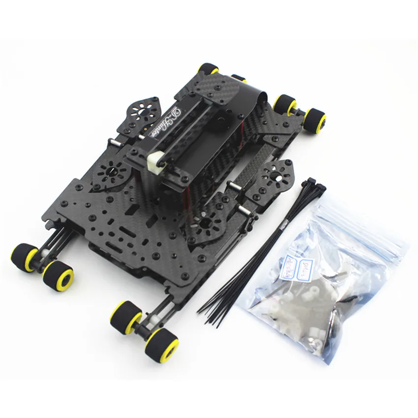 DH410 FPV складной карбоновый Квадрокоптер рама с выдвижной посадки скольжения 410 мм