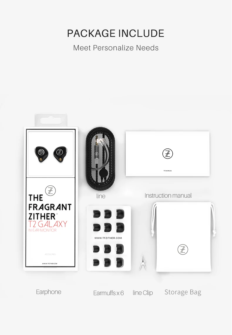 2018 ароматные металлические Hi Fi мониторы Zither TFZ T2 2Pin IEM 3 5 мм наушники вкладыши для