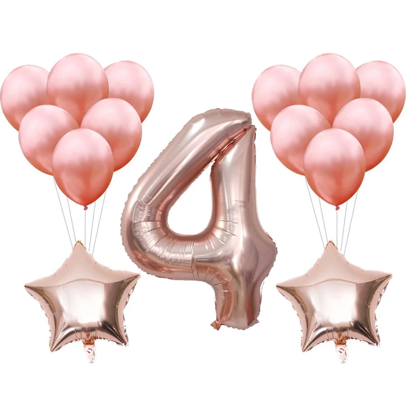 Армейский зеленый 15 шт./лот, воздушные шары rosegold 1st, золотые, розовые, голубые, для детского душа, первый год, для мальчиков и девочек, для дня рождения, украшения для детских игрушек - Цвет: Армейский зеленый