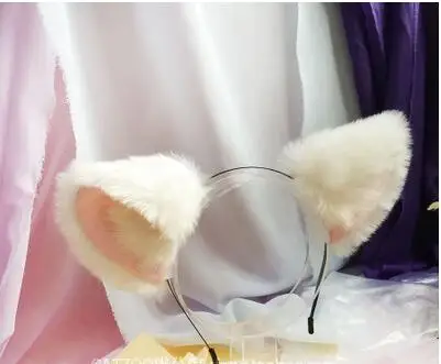 Пара модных игривых костюмов аниме Длинные заколки для волос с кошачьими лисьими