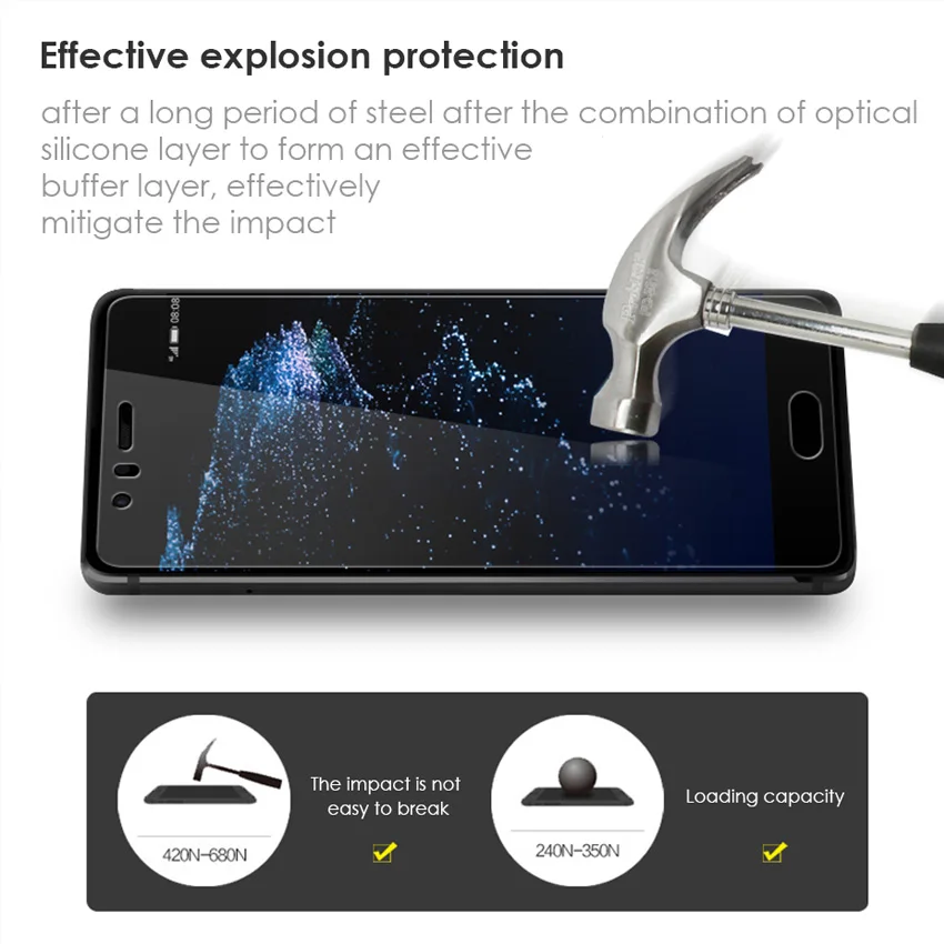 KEXU Tempered Glass Screen Protective Film+Rear Back cover Protector Film 3D Carbon Fiber non-slip for Huawei P10 Plus | Мобильные