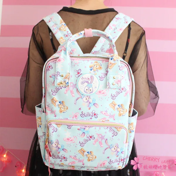Новинка, плюшевый рюкзак Duffy Bear friend stellalou Rabbit, детский мультяшный рюкзак для начальной школы, сумка для мальчиков и девочек, подарки на день рождения