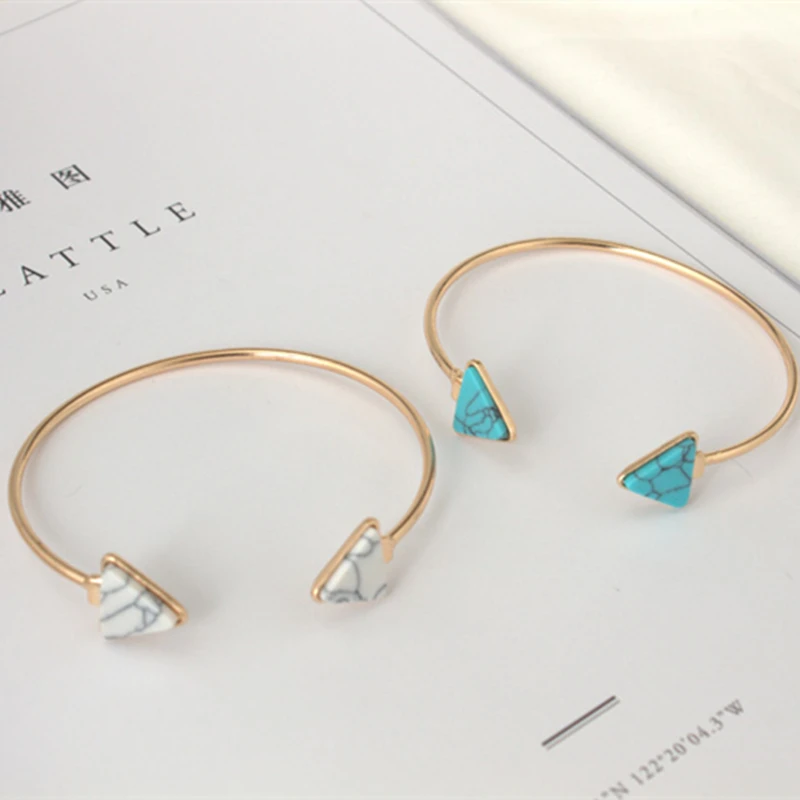 M MISM Hot Sales Girls Bracelets Bangles Jewelry Daily Triangle Pulseiras Stainless Steel For Women Fashion Accessories | Украшения и