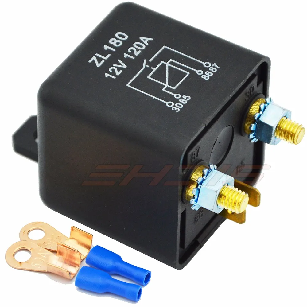EHDIS 12 V/24 V 120A автомобиль Грузовик Мотор Батарея переключатель автомеханический переключатель с 2Pin след+ 2 Клеммы непрерывного автомобильное реле стартера