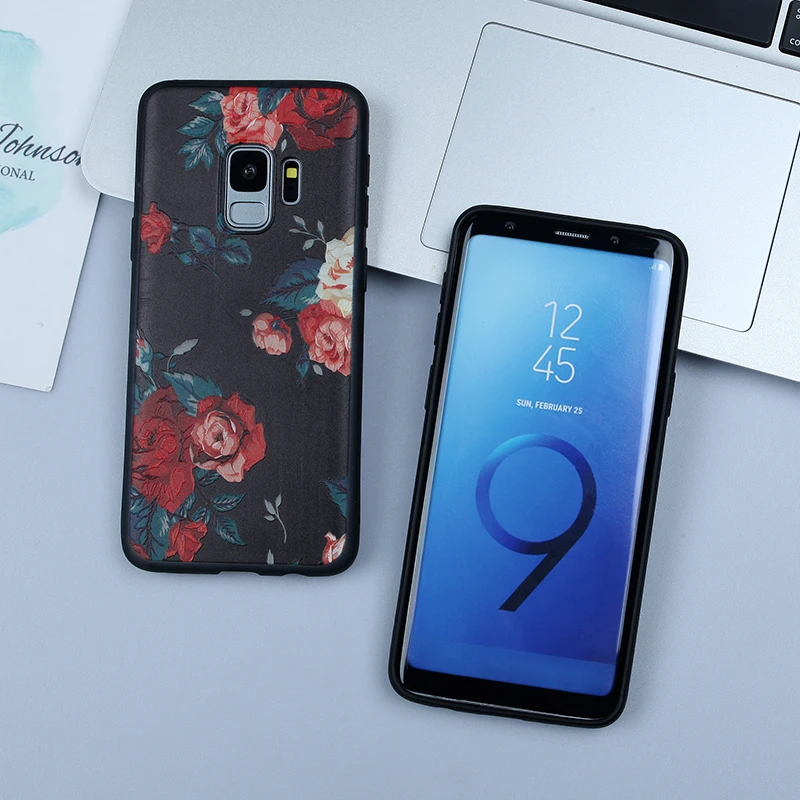 Чехол BROEYOUE для Samsung Galaxy S9 S8 S7 Edge J2 J5 J7 Prime J3 2016 2017 J4 J6 2018 цветочный матовый Мягкий