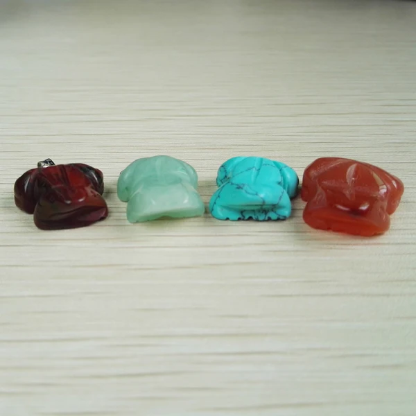 Подвески в виде лягушки из натурального камня модные ювелирные изделия подвеска