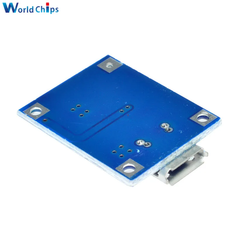 Зарядное устройство для литиевых батарей TP4056 5 шт. Micro USB В 1 А 18650 со светодиодным