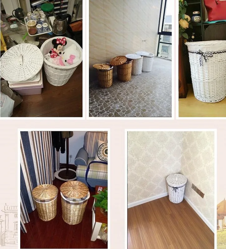 Мебель для грязного стирки Простой декоративный органайзер садовый горшок