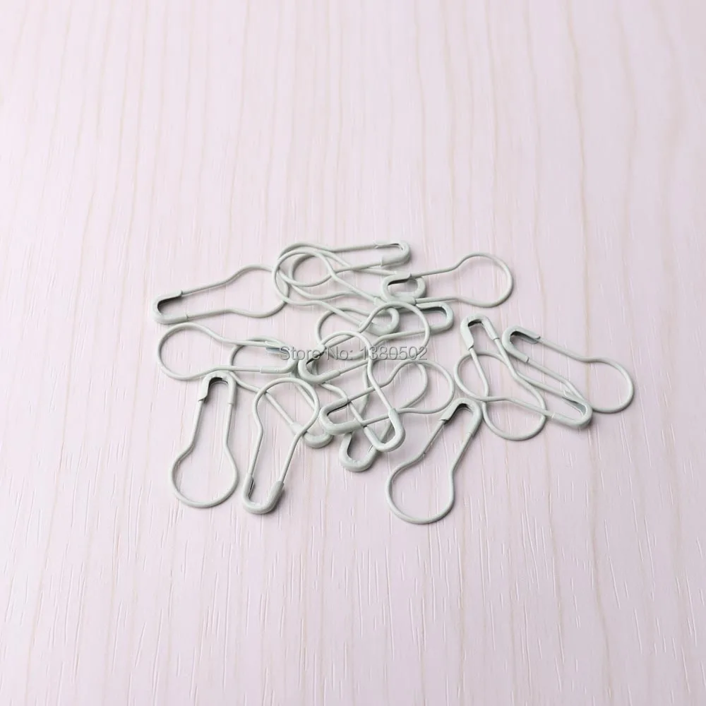 

100pcs /lot 22*10mm candy color Gourd light bulb metal safety pins brooch