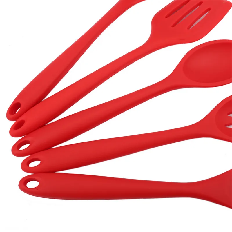 5 шт./компл. набор кухонных силиконовых принадлежностей ложка для супа лопата