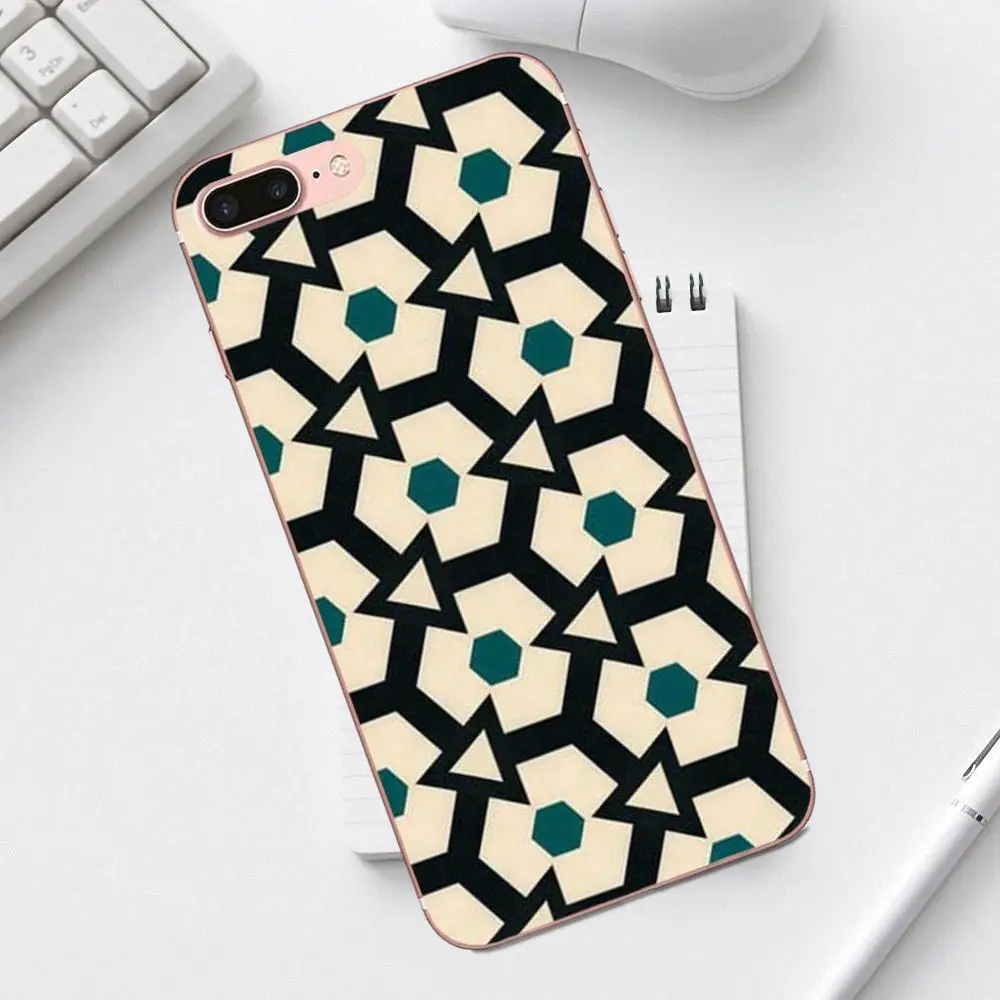 Много Ретро геометрических треугольников для iPhone 4 4S 5 5C SE 6 6S 7 8 Plus X XS Max XR Galaxy A3 A5 J1 J3