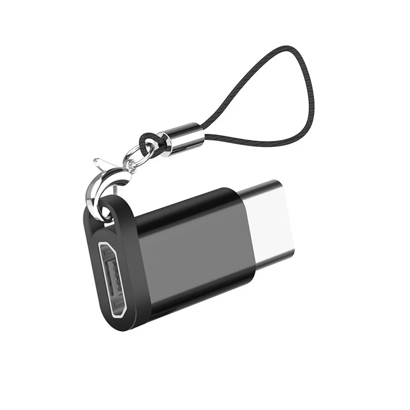 Брелок адаптер Micro USB Женский к USBC Мужской конвертер для huawei mate 20 X Pro P20 samsung S9 Micro Usb к type-C зарядное устройство