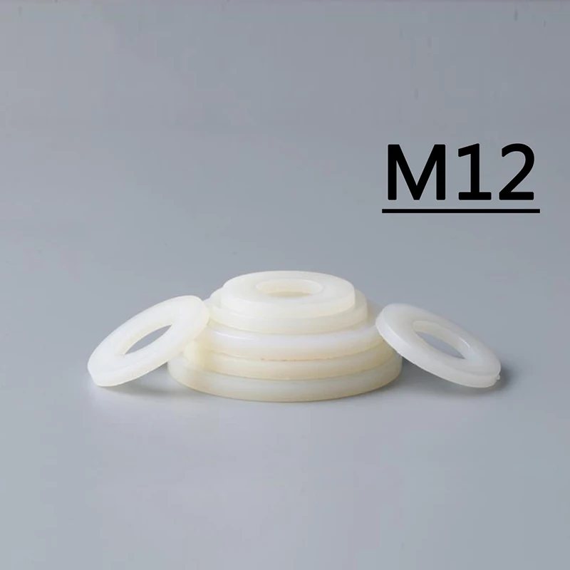 M12 12x17x1 12x20x1 12x20x2 12x24x2 белый винт пластиковая нейлоновая шайба покрытая плоская