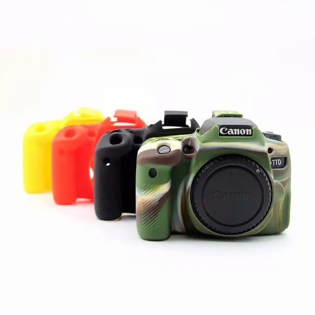 Nice Soft Silicone Rubber Camera Protective Body Cover Case Skin For Canon 5DMark III 5D3 5D4 6D 6D2 60D 70D 77D 200D Camera Bag