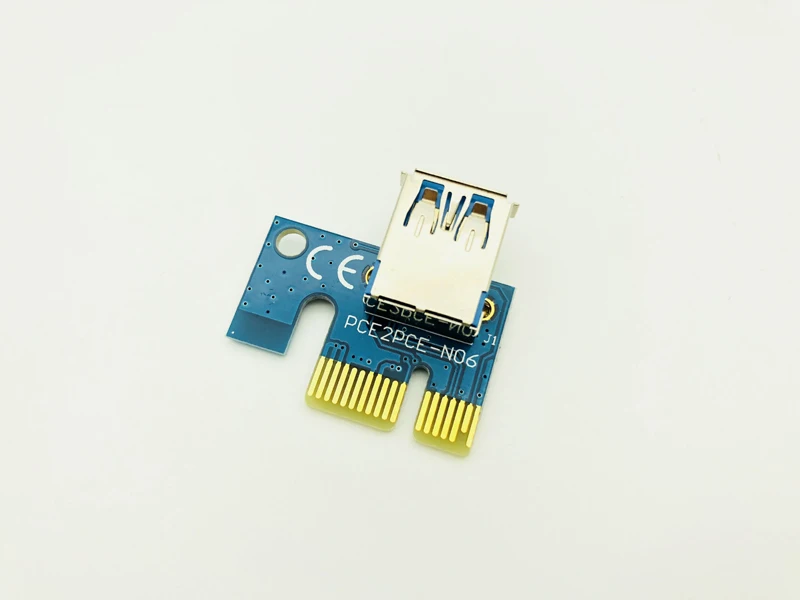 VER006C PCI Express PCIE E Riser Card 006C 6Pin 1x к 16x удлинитель USB 3 0 кабель видеокарта для майнинга