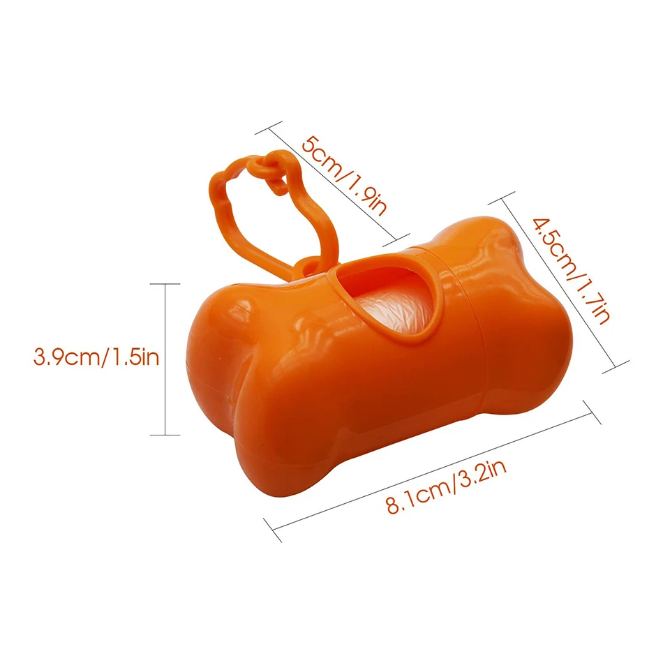 Pet Disposal Waste Bag Dispenser For Dog Poop Bags Bone Shape Plastic Pet Small Dog Outdoor Waste Poop Bag Dispenser