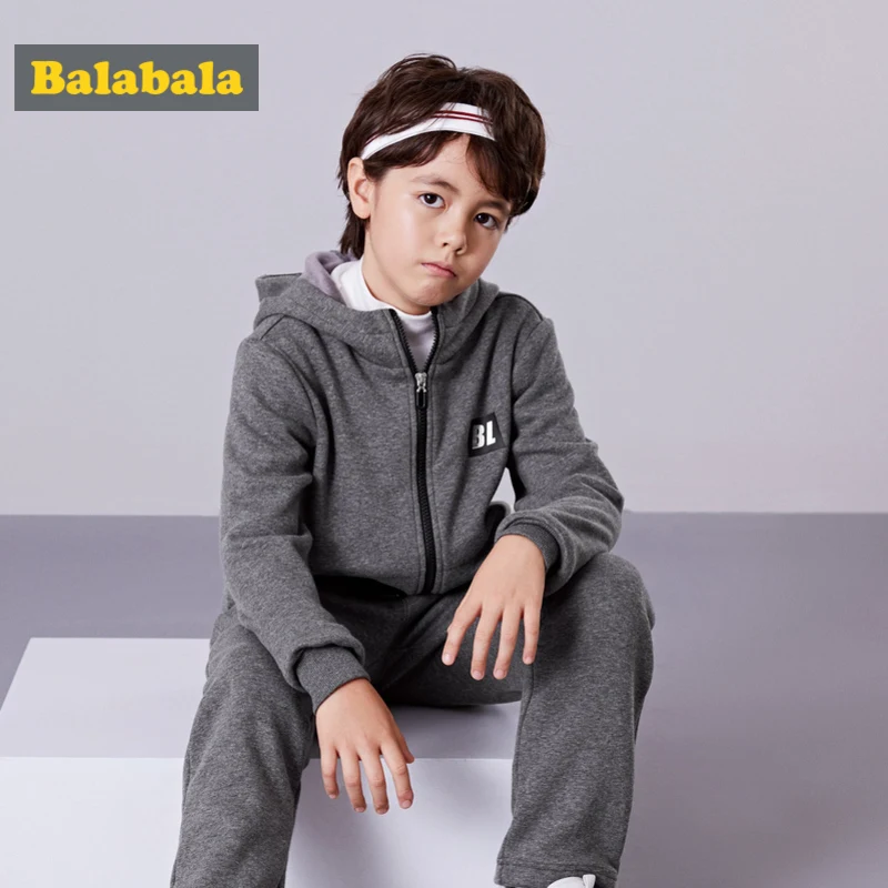 Balabala/комплект из 2 предметов для мальчиков куртка с капюшоном на флисовой