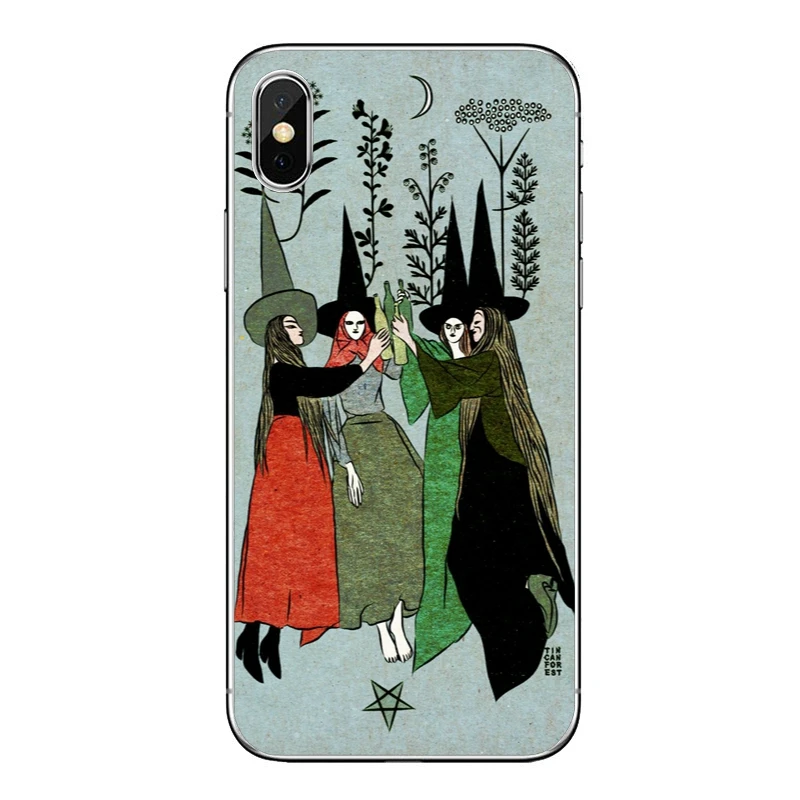 Трава ведьма лунный свет для iPhone X XR XS Max 8 7 6s 6 plus SE 5S 5c 5 4S 4 iPod Touch чехол мягкий чехол для телефона чехол s - Цвет: Herb-Witch-A-01