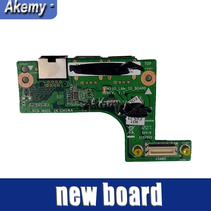 

Для For Asus N73 N73S N73SV N73SM N73J N73JQ N73JF N73JN N73JG PRO7BS аудио ввода-вывода USB доска 60-N1RLA1000