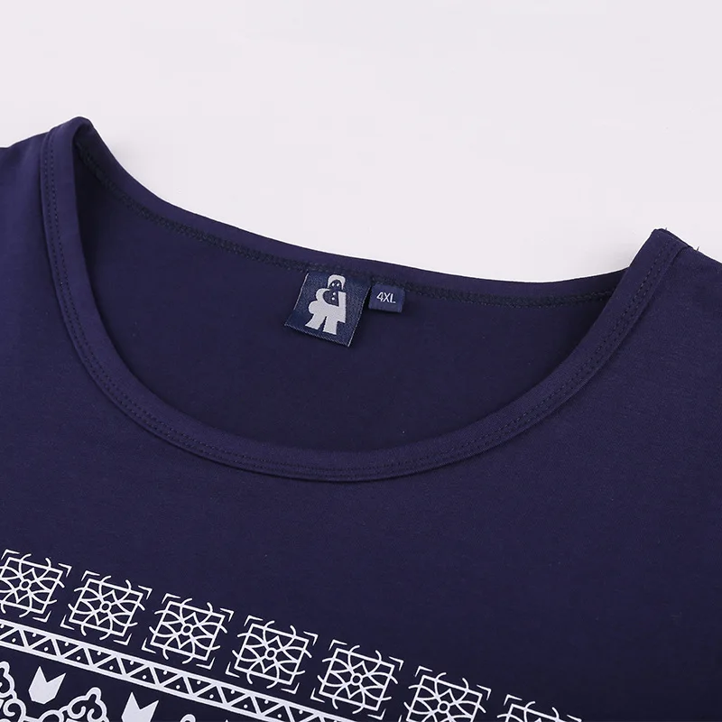 2018 Winter New Plus sizes 5XL 6XL 7XL Fleece Men T Shirt Casual Print Long Sleeve Tees t shirts 85KG-145KG Top | Мужская одежда
