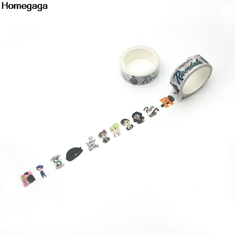 Homegaga ривердейл смешная васи лента diy Скрапбукинг Ремесло клейкая бумага маскирующая лента печатные узоры наклейки D1958