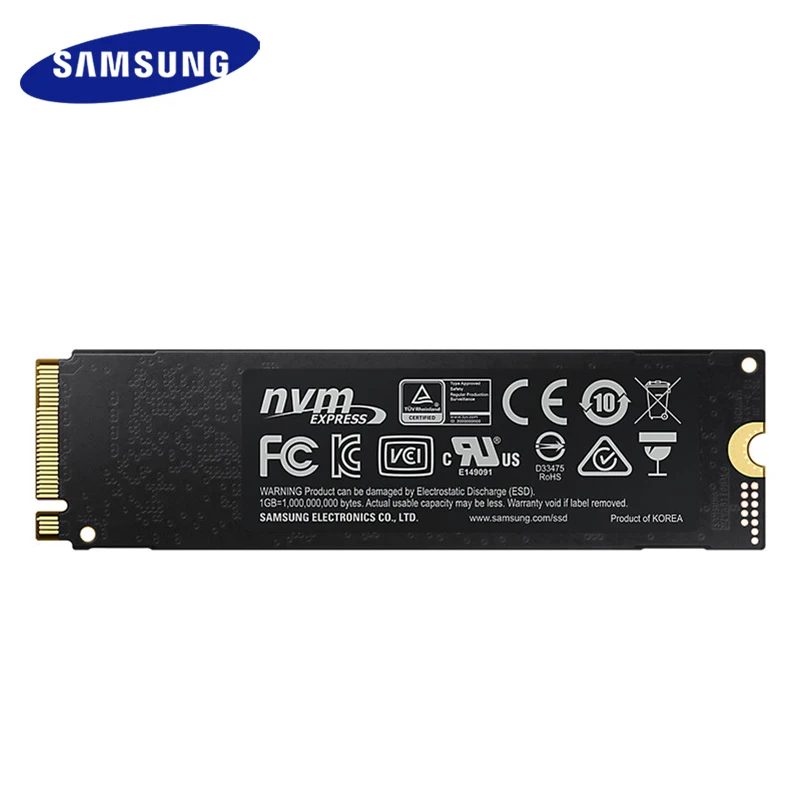 Samsung SSD 512GB 1 ТБ 970 RPO NVMe M.2 3500 M/2300 M Внутренний твердотельный жесткий диск PCIe 3 0x4