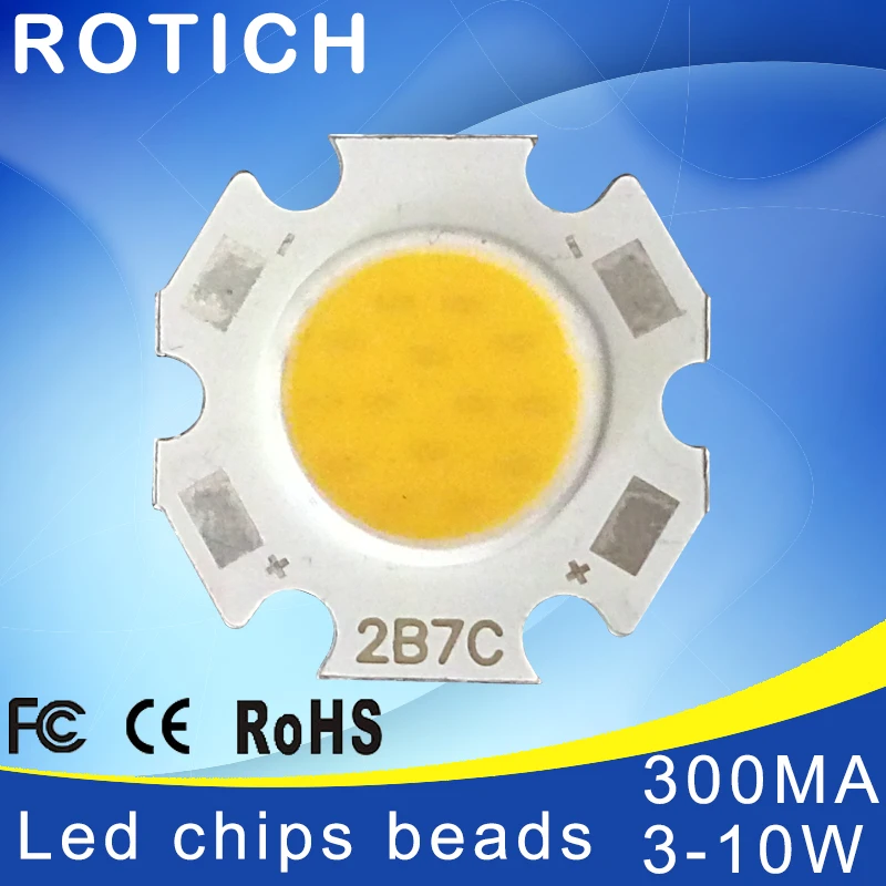 Epistar COB 3 Вт 5 7 10 постоянный ток В 32 встроенный SMD для прожектора точечного