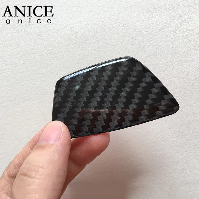 4 шт. 100% углеродного волокна интерьер дверная ручка крышки отделка подходит для