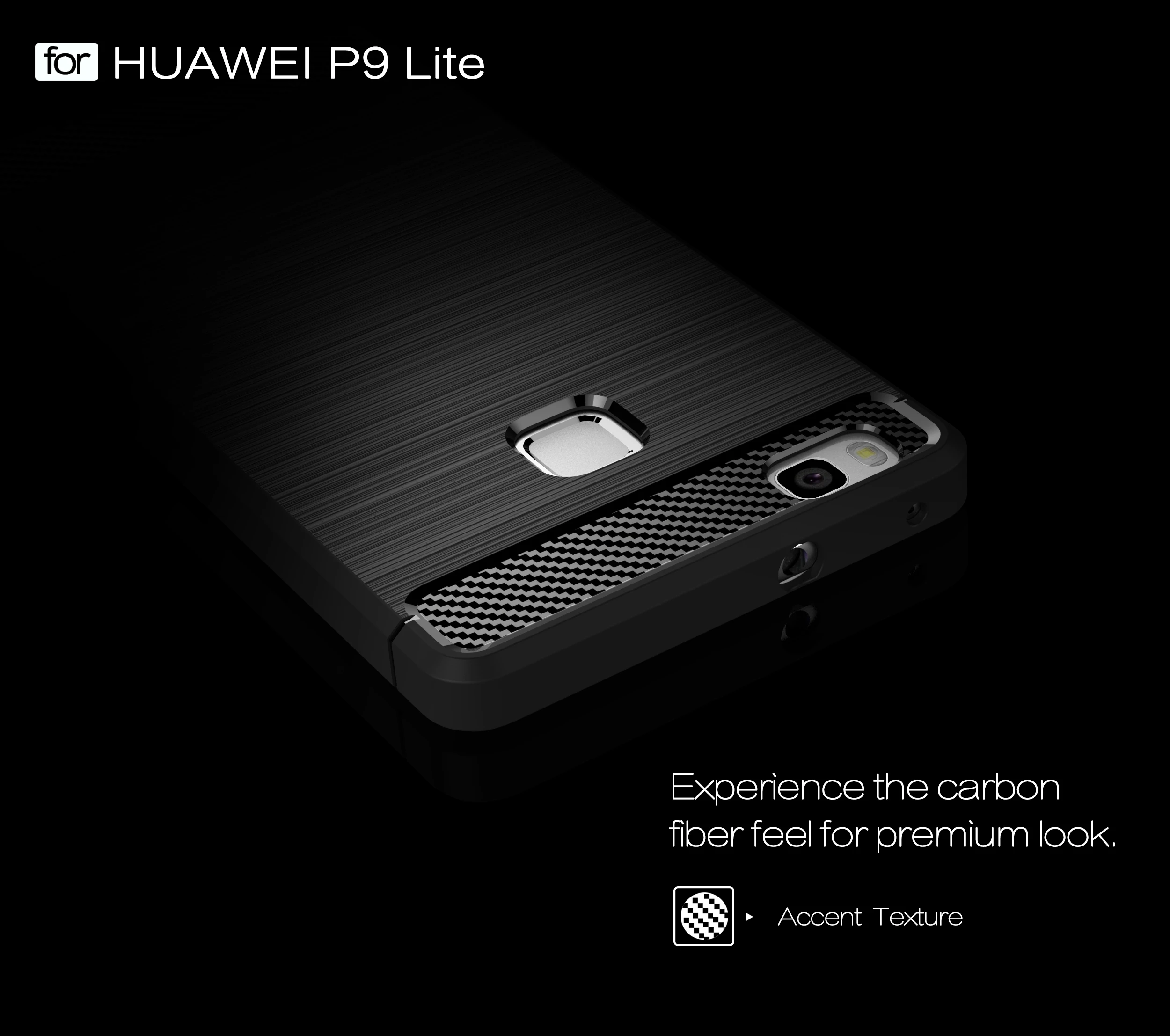 Bova защитный чехол из углеродного волокна для Huawei P9 Lite ТПУ силиконовый