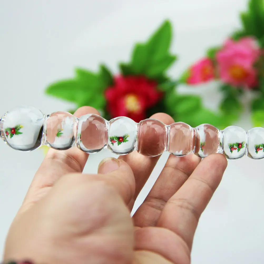 Стеклянная Анальная пробка бусины анальная трубка фаллоимитатор секс игрушки