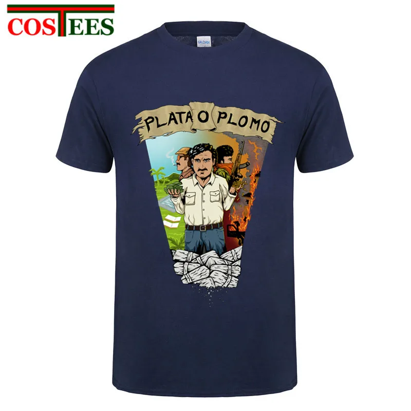 Мужская хлопковая футболка Pablo Escobar модная с короткими рукавами в стиле хип-хоп West