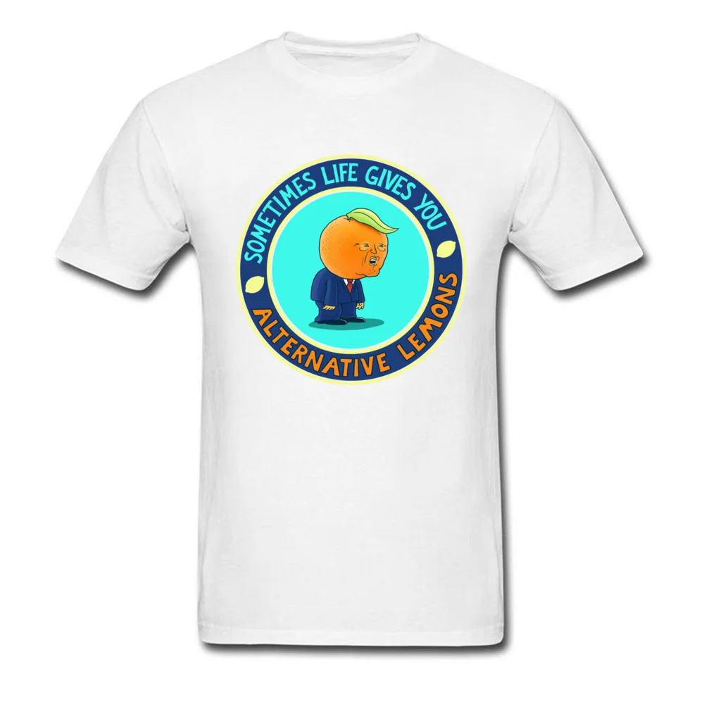 Дональд Трамп голова лимона 2018 забавная футболка мужские Мультяшные футболки