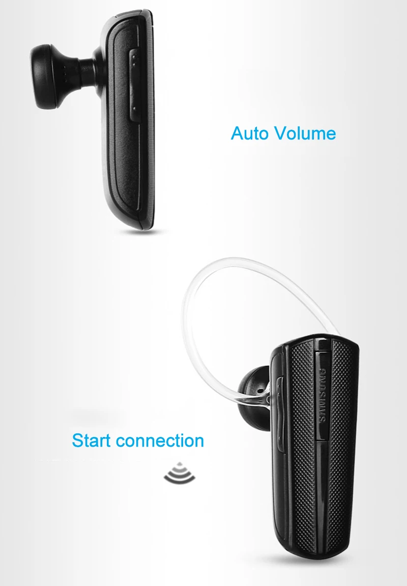 Оригинальные беспроводные bluetooth-наушники SAMSUNG HM1200 с микрофоном, черные наушники-вкладыши, стерео гарнитура для бизнеса, Bluetooth 3,0, официальный тест