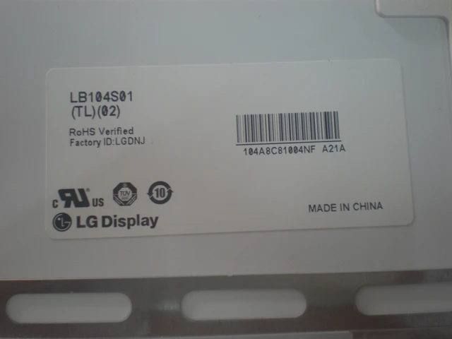 10 4 дюймов TFT промышленного управления ЖК дисплей Панель LG LB104S01(TL)(02) LB104S01 TL02 экран