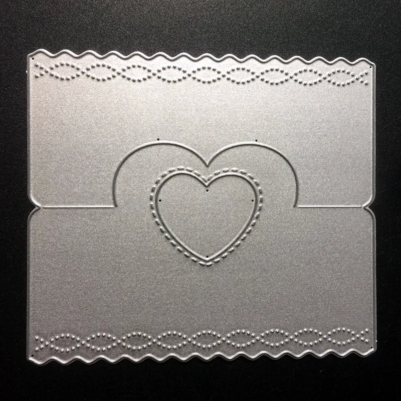 Поздравительная открытка сердце любовь ножи для резки Скрапбукинг Новый Nouveau