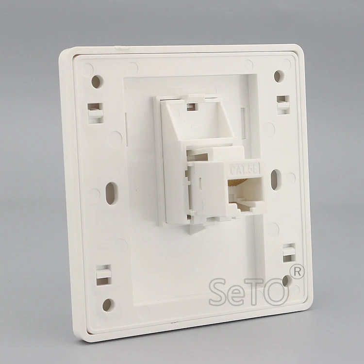 SeTo 86 Тип сети Ethernet LAN RJ45 Cat5e прямое подключение настенная пластина гнездо Keystone